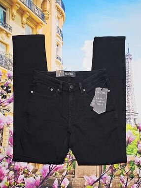 DU/ER Slim Fit Performance Black Denim Jeans Size 29x32 NWT